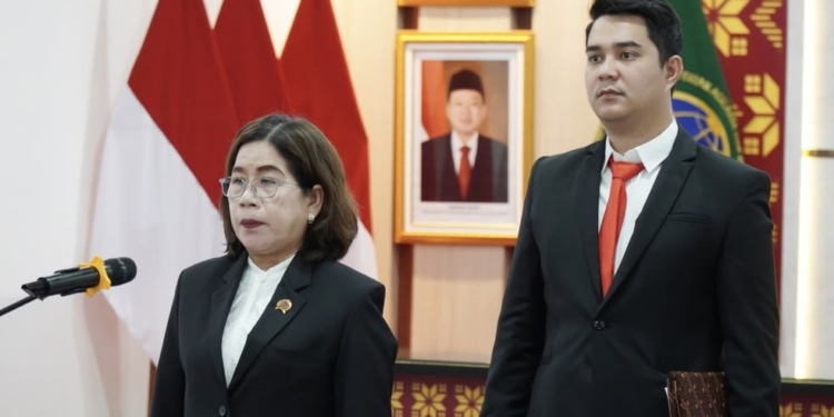 Foto: Pelantikan dan Pengambilan Sumpah Jabatan Pengawas di BPN Sumsel