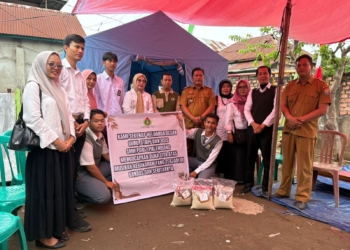 SMK PGRI 1 Palembang Galang Bantuan untuk Korban Kebakaran Karang Jaya