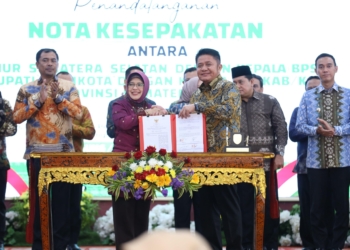 Sumsel Provinsi Kedua di Indonesia Tandatangani Kesepakatan Lengkap Gubernur, Bupati/Wali Kota, dan BPS