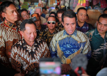 Mendagri dan Mentan Sidak Pasar Palimo Palembang, Cek Penyaluran Beras