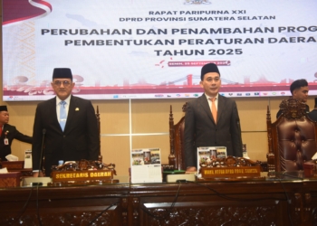 Rapat Paripurna XXI DPRD Sumsel Tetapkan 9 Ranperda 2025 dan Renja 2026