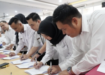 Penandatanganan Perjanjian Kerja PPPK TΑ 2024 di Kanwil BPN Sumsel