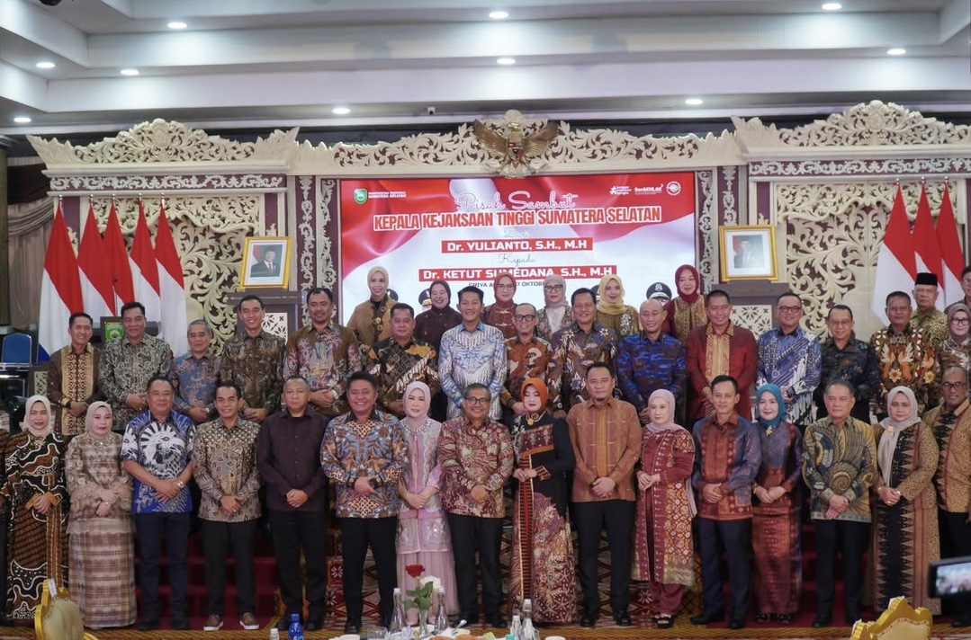 Kakanwil BPN Sumsel Hadiri Pisah Sambut Kepala Kejati Sumsel