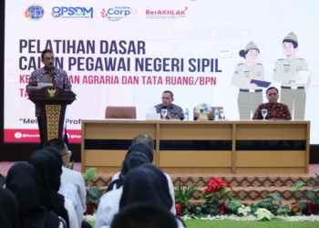Tutup Latsar Gelombang 1, Sekjen Kementerian ATR/BPN Beri Pesan Pedoman CPNS dalam Bertugas