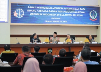 Percepat Penyelesaian Tanah dan Ruang, Nusron Wahid Rakor dengan Kepala Daerah se-Sulsel