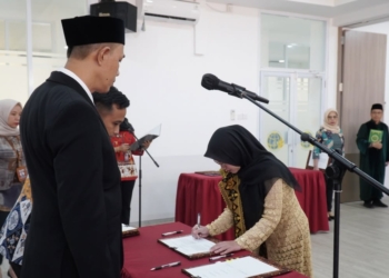 Pelantikan dan Pengambilan Sumpah Pejabat Fungsional di BPN Sumsel