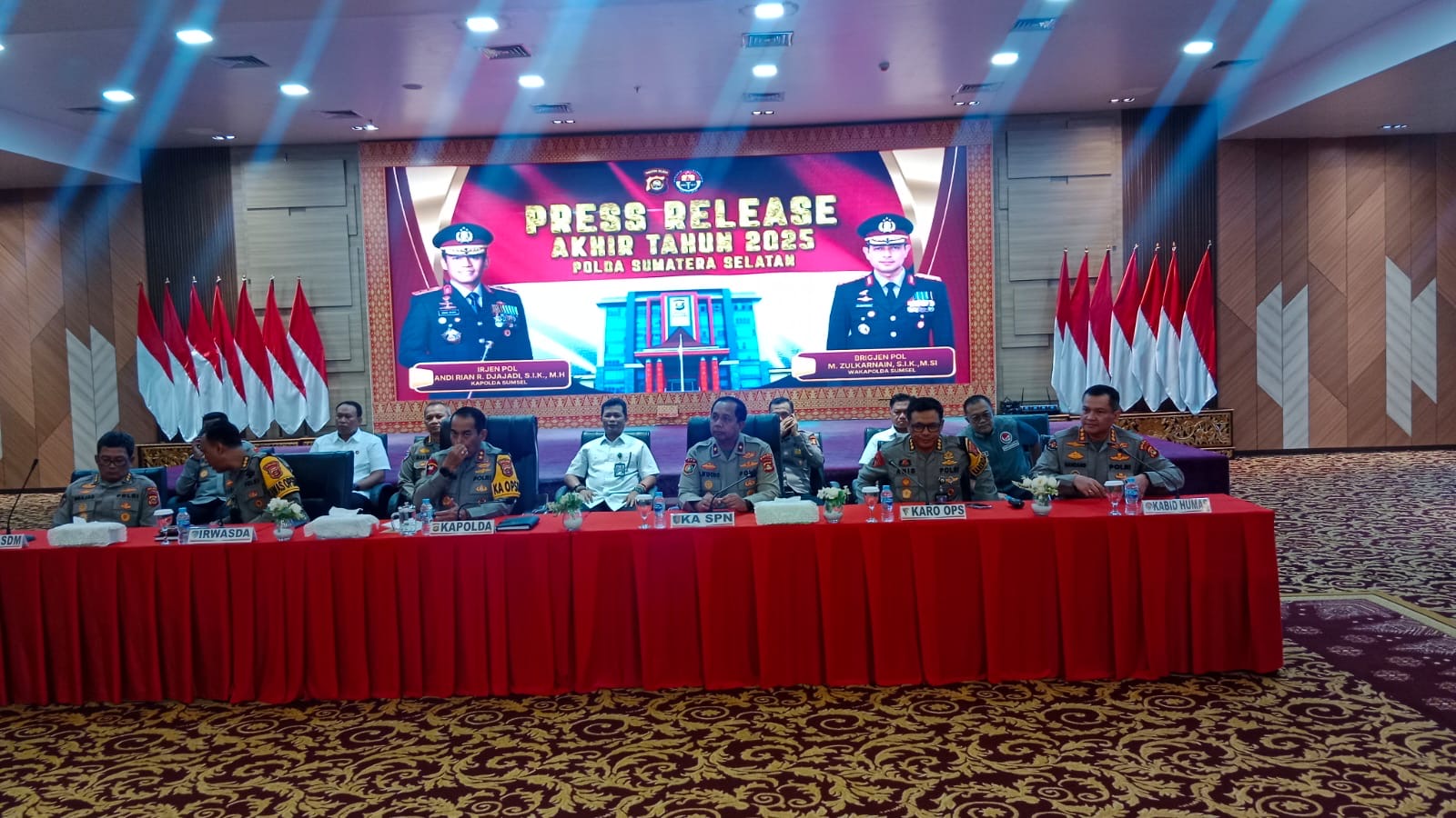 Polda Sumsel Paparkan Kinerja Sepanjang 2025: Kecelakaan Meningkat hingga Angka Kriminal Menurun