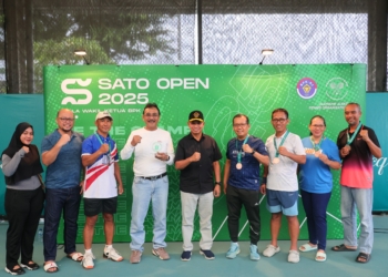Kementerian ATR/BPN Raih Juara III Bersama Turnamen Tenis Antarinstansi SATO Open 2025 Piala Wakil Ketua BPK