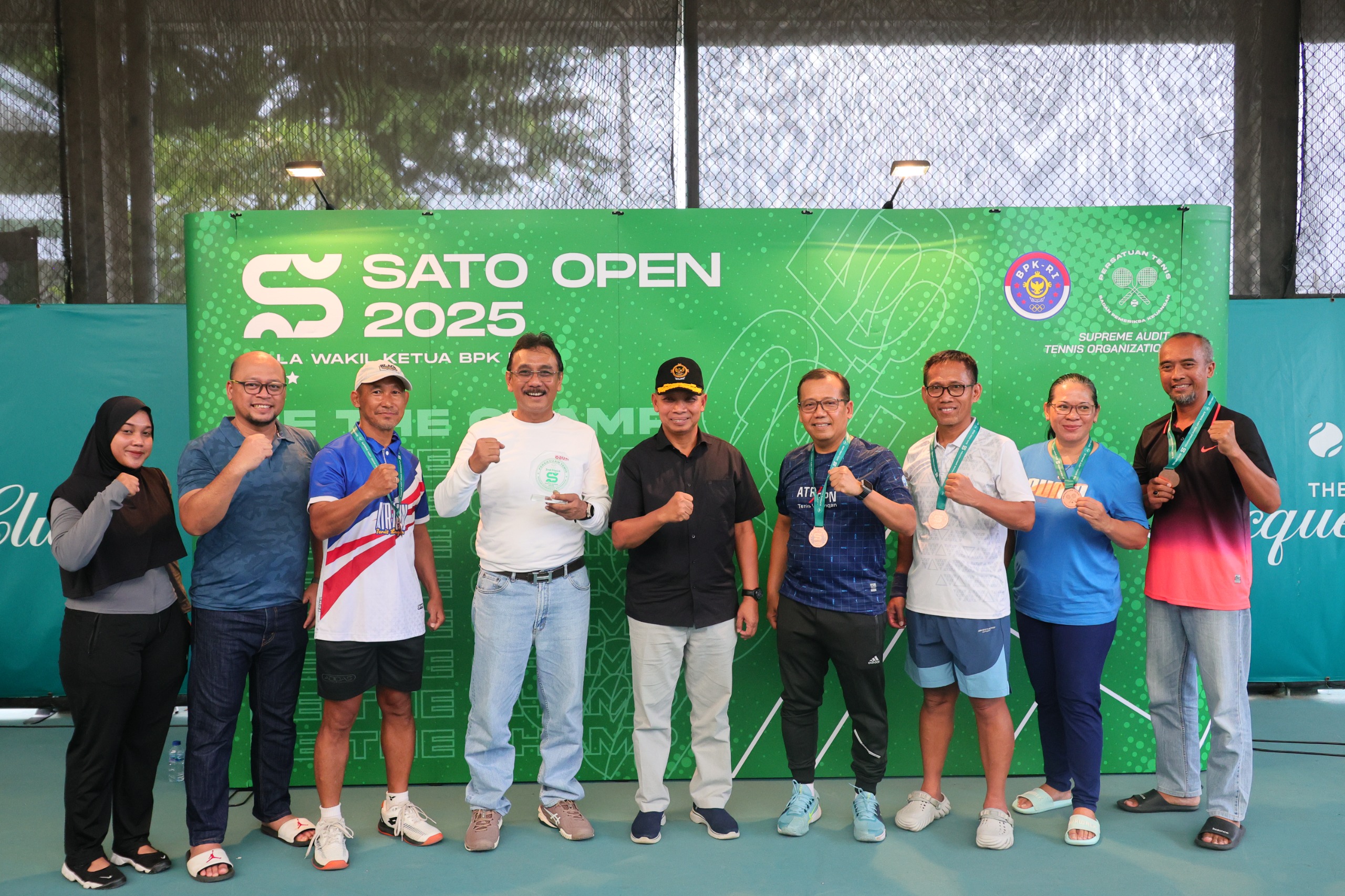 Kementerian ATR/BPN Raih Juara III Bersama Turnamen Tenis Antarinstansi SATO Open 2025 Piala Wakil Ketua BPK