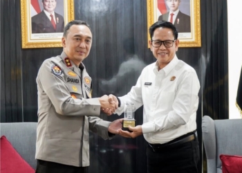 Kakanwil BPN Sumsel Silaturahmi dan Audiensi dengan Kapolda Sumsel