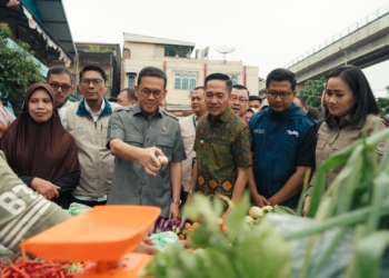 Ratu Dewa Dampingi Mendag Sidak Pasar KM 5 Palembang, Pastikan Stok Aman