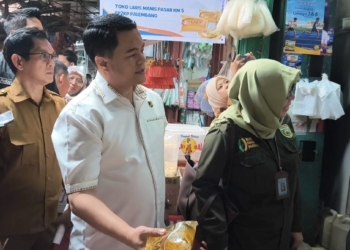 Jelang Ramadan, Ditreskrimsus Polda Sumsel Sidak Sembako Tiga Pasar di Palembang
