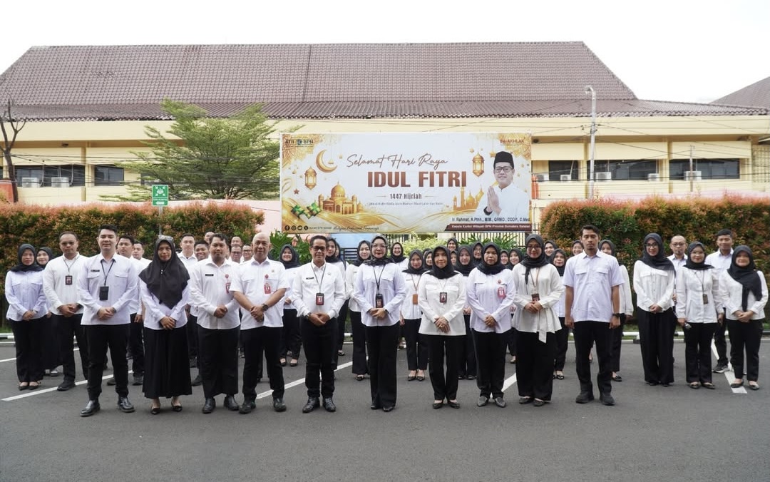 Momen Apel Pagi dan Halal Bihalal Idulfitri di Kanwil BPN Sumsel