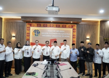 Percepat Sertifikasi Tanah Wakaf, Kakanwil BPN Sumsel Terima Audiensi Pengurus PWNU Sumsel