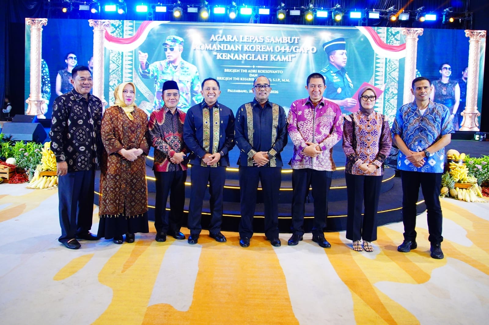 Bupati Muba Hadiri Lepas Sambut Danrem 044/Gapo