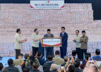 Wamen Ossy Dermawan Saksikan Penyerahan Denda Administratif Rp11,4 Triliun oleh Satgas PKH