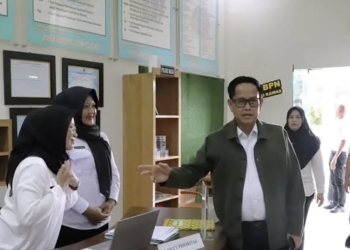 Perkuat Kinerja dan Layanan, Kakanwil BPN Sumsel Tinjau Kantah Musi Rawas