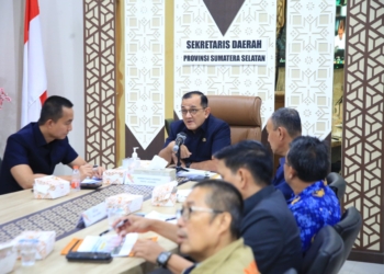 Sekda Sumsel Hadiri Rakor Karhutla 2026, Targetkan Status Siaga Darurat Sebelum 23 April