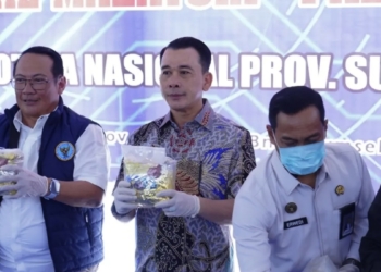 Wakil Ketua DPRD Sumsel Nopianto Hadiri Pemusnahan 16,9 Kg Sabu