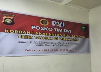 Polisi Buka Posko DVI Terkait Kecelakaan Maut di Jalan Lintas Sumatera Muratara