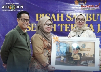 Pisah Sambut Pejabat Kanwil BPN Sumsel Berlangsung Penuh Kekeluargaan
