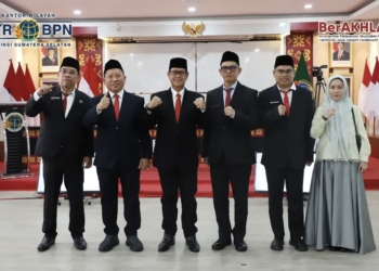 Kanwil BPN Sumsel Ikuti Prosesi Pelantikan dan Pengambilan Sumpah Jabatan Struktural