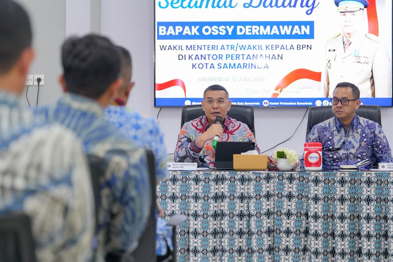 Ossy Dermawan Berikan Pengarahan di Kantah Samarinda: Harus Jadi Solusi Pembangunan di Kaltim