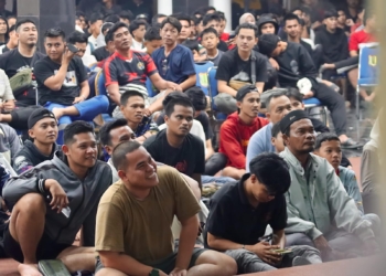 Suasana Nobar Final Piala Dunia di Sekayu