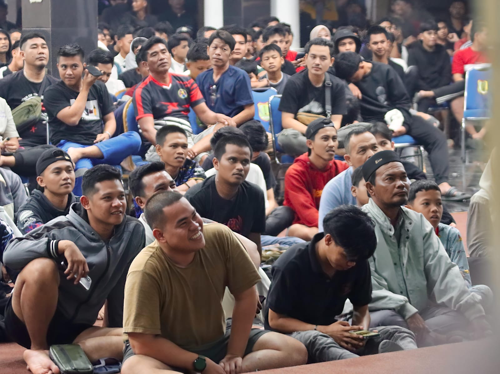 Suasana Nobar Final Piala Dunia di Sekayu