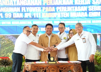 Dukung Infrastruktur Daerah, BPN Sumsel Hadiri Penandatanganan Perjanjian Kerja Sama Flyover Blimbing dan Ujan Mas