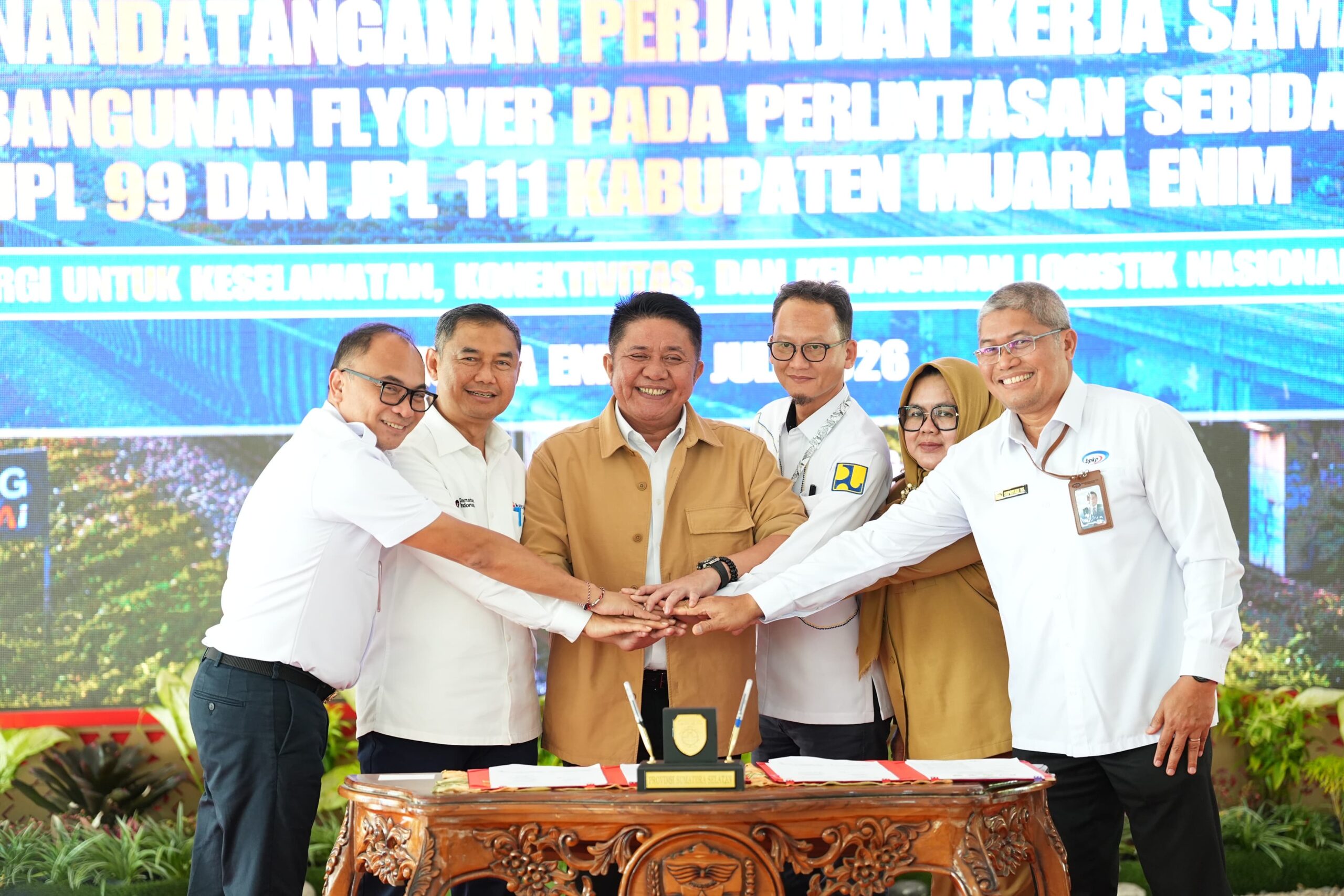Dukung Infrastruktur Daerah, BPN Sumsel Hadiri Penandatanganan Perjanjian Kerja Sama Flyover Blimbing dan Ujan Mas