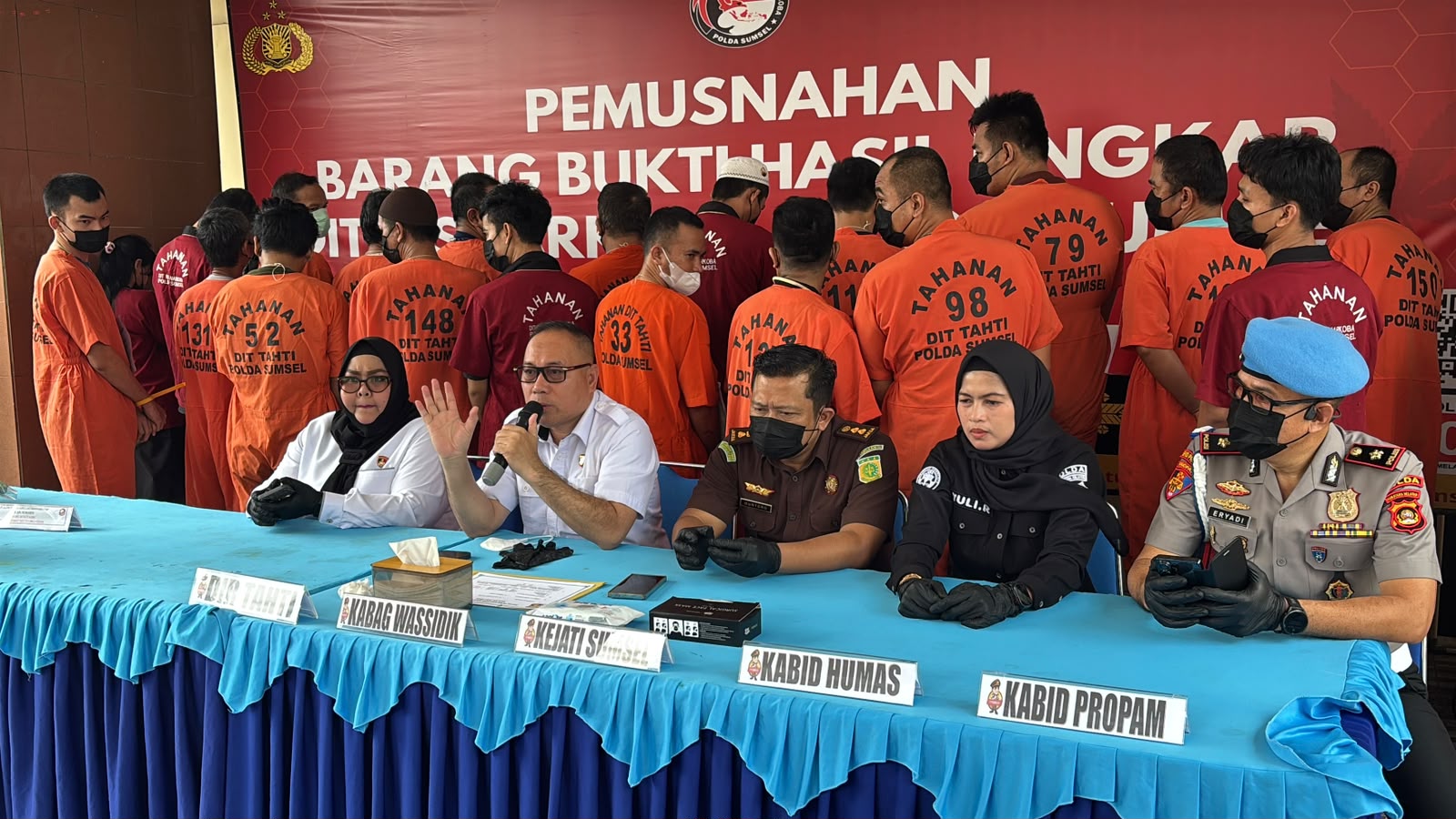 Polda Sumsel Gagalkan Peredaran Narkoba Rp7,9 Miliar, Puluhan Ribu Jiwa Berhasil Diselamatkan