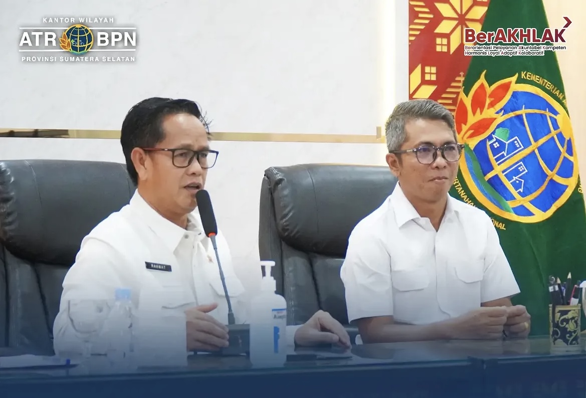 BPN Sumsel Terima Kunjungan Stafsus Menteri ATR/BPN RI Bidang Komunikasi Strategis dan Kerja Sama