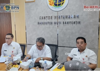Kunker BPN Sumsel ke Kantah Musi Banyuasin: Pastikan Target Kinerja Sesuai Rencana