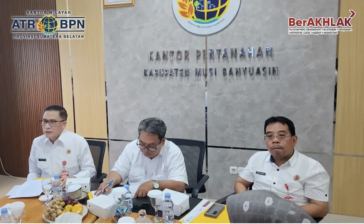Kunker BPN Sumsel ke Kantah Musi Banyuasin: Pastikan Target Kinerja Sesuai Rencana