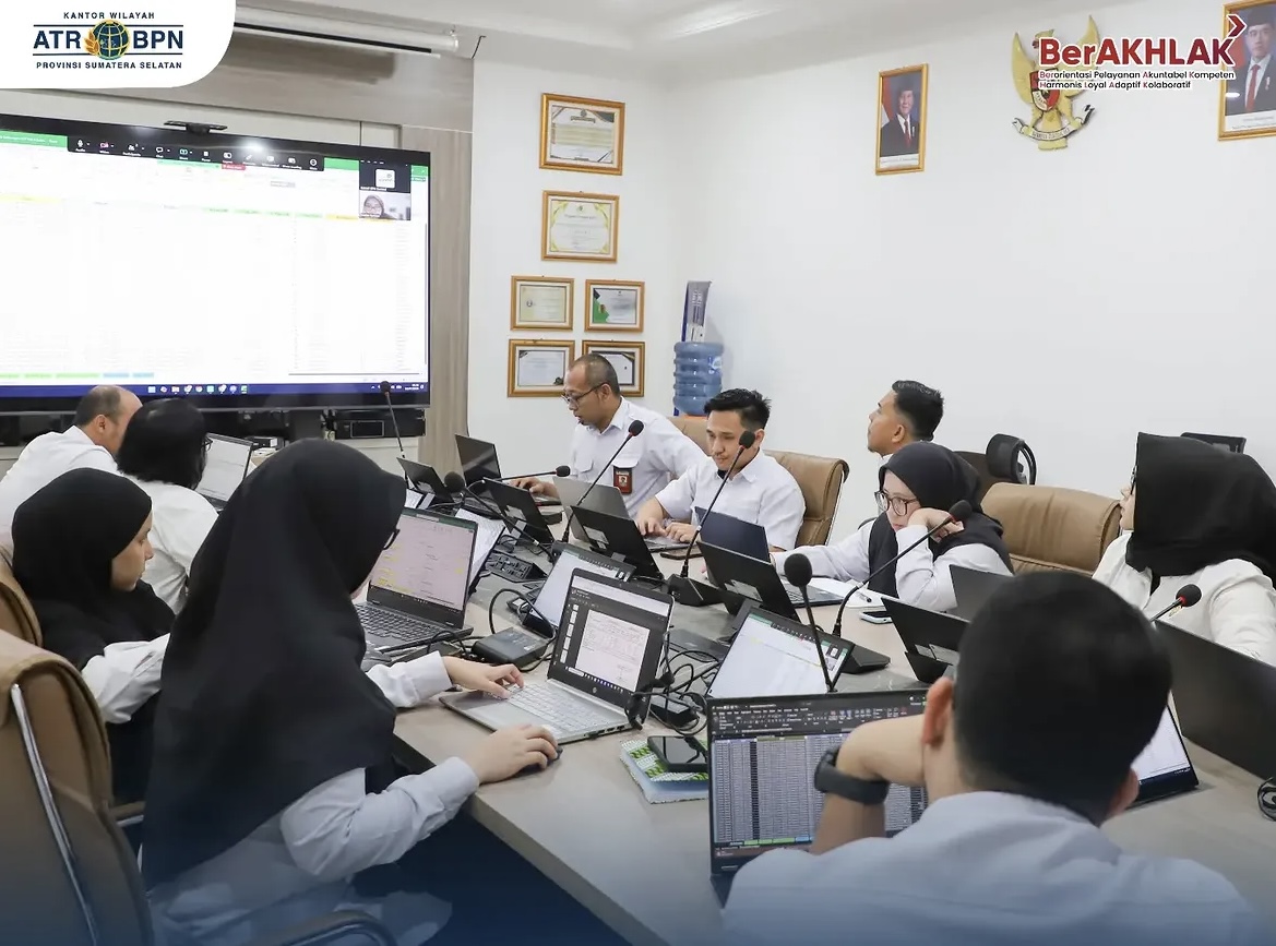 Matangkan Perencanaan Program, BPN Sumsel Ikuti Rapat Penyusunan RKA-K/L