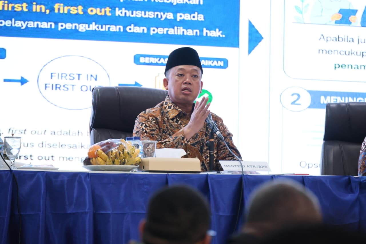 Nusron Wahid Kumpulkan Jajarannya di Jatim, Ingatkan Pentingnya Penguatan SDM Integritas Aparatur