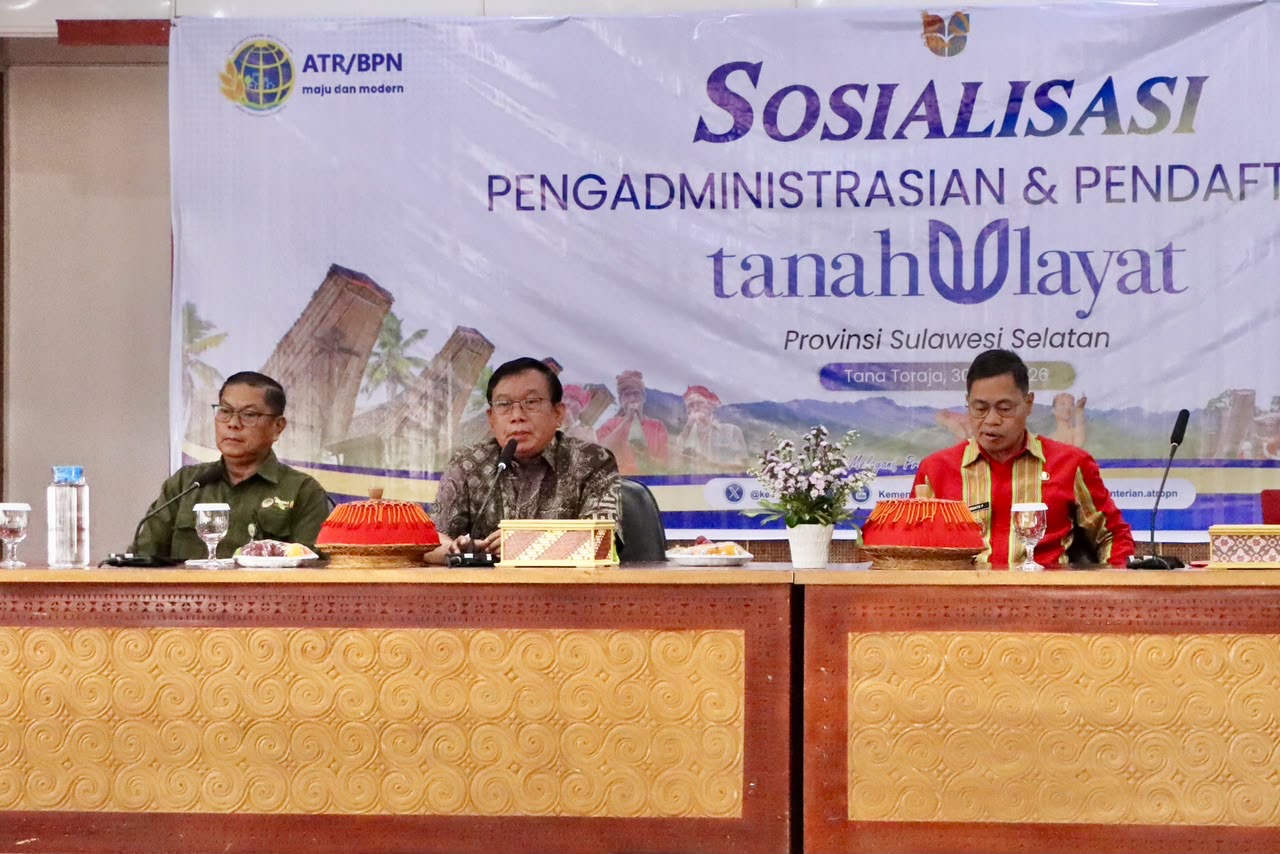 Kementerian ATR/BPN Gelar Sosialisasi Pengadministrasian Tanah Ulayat di Tana Toraja