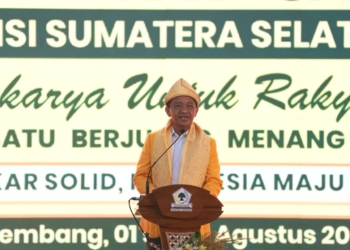 Ketum Golkar Bahlil Lahadalia Hadiri Musda XI di Palembang