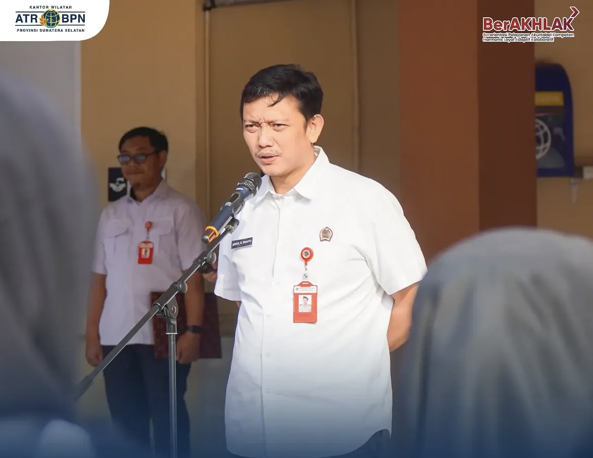 Apel Pagi Kanwil BPN Sumsel: Perkuat Sinergi dan Konsistensi di Tengah Padatnya Agenda