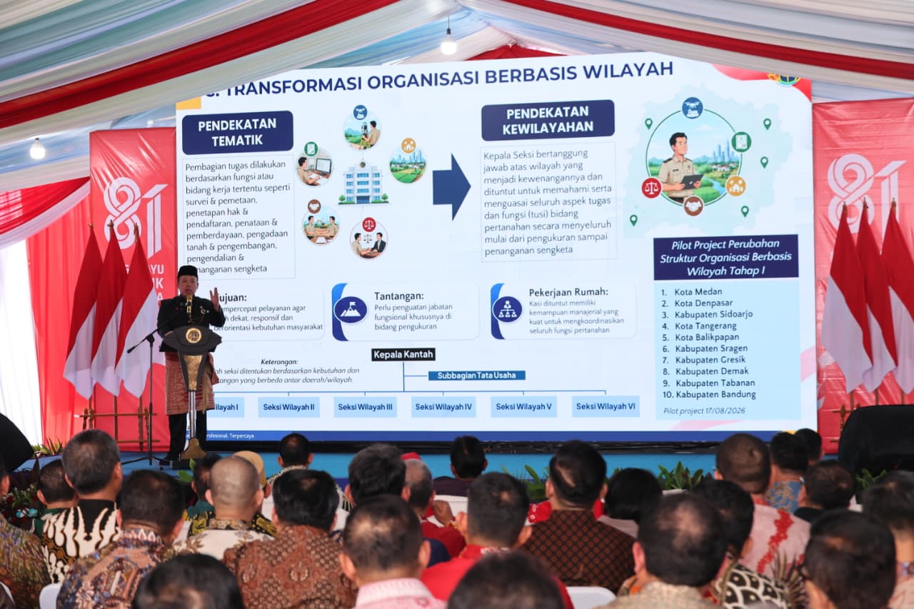 10 Kantah Mulai Terapkan Sistem Organisasi Berbasis Wilayah untuk Percepat Pelayanan ke Masyarakat
