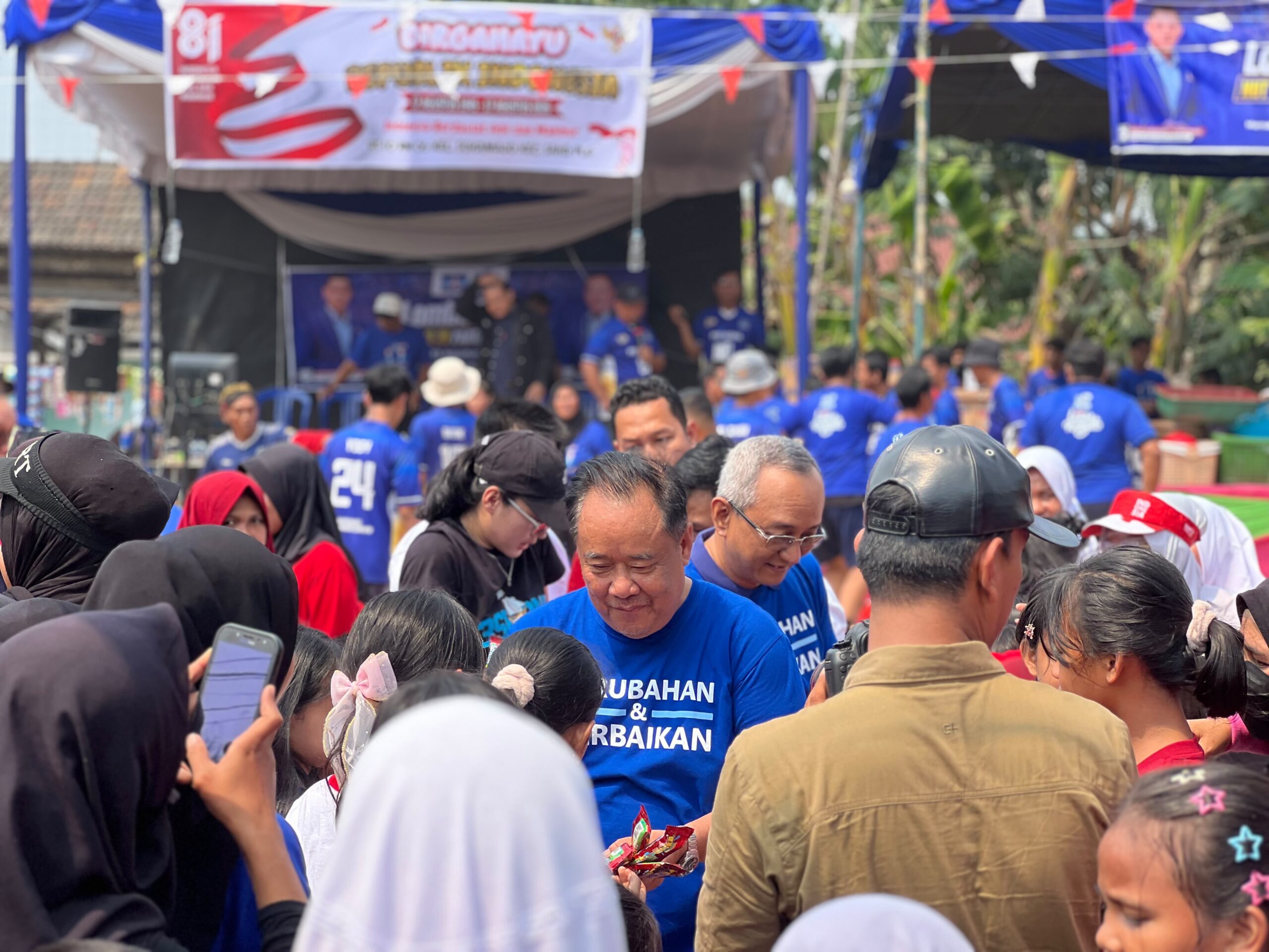Lomba Rakyat HUT ke-25 Partai Demokrat di Sumsel Meriah, Hadiahnya Motor Listrik