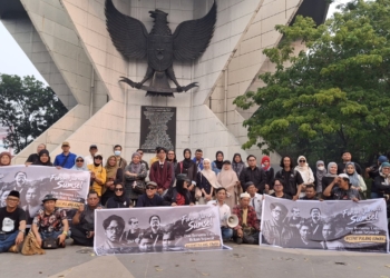 Jurnalis di Sumsel Gelar Doa untuk Rekannya yang Belum Kembali dari Liputan Gunung Anak Krakatau