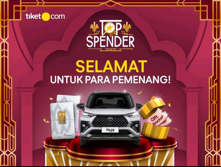 Berlibur Makin Cerdas, Pemenang tiket.com Top Spender 2026 Bawa Pulang Logam Mulia hingga Toyota Veloz Hybrid