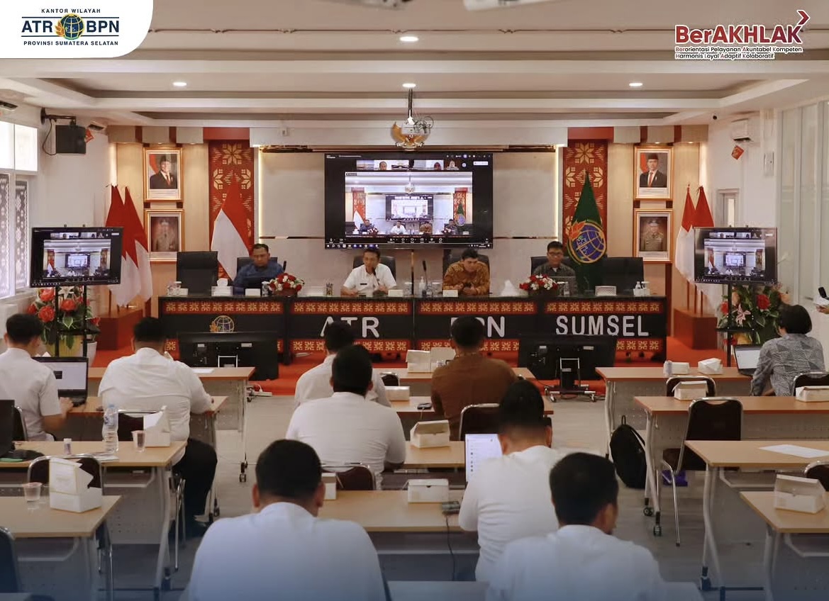 BPN Sumsel Perkuat Tata Kelola Kewilayahan dan Percepat Layanan Peralihan Pertanahan