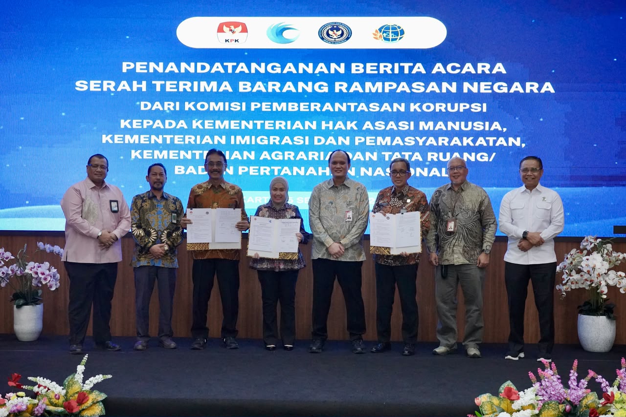 Kementerian ATR/BPN Terima Barang Rampasan Negara dari KPK