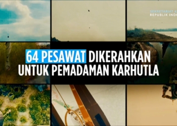 64 Pesawat dan 54.394 Personel Dikerahkan Tangani Karhutla