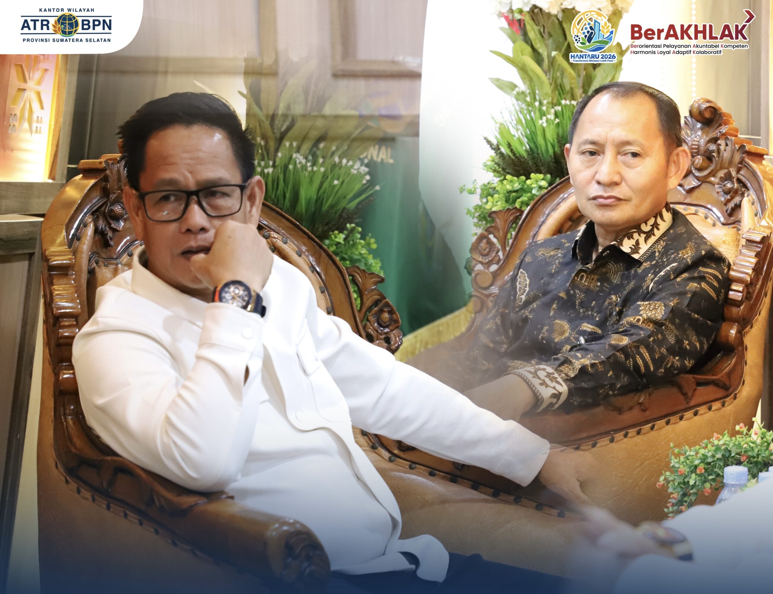 Kanwil BPN Sumsel Terima Audiensi dari TVRI Sumsel
