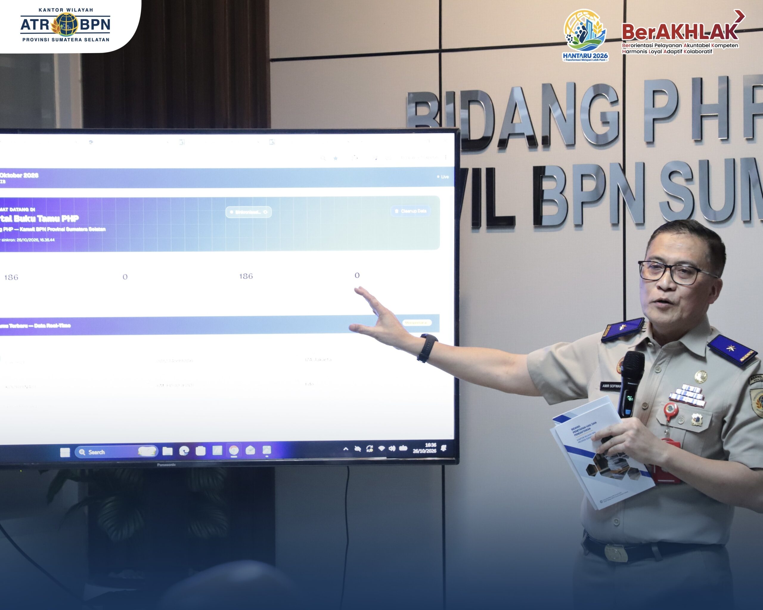 Tingkatkan Zona Integritas, Kanwil BPN Sumsel Luncurkan Inovasi Portal Digital